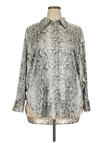 Open Edit Long Sleeve Blouse (view 1)