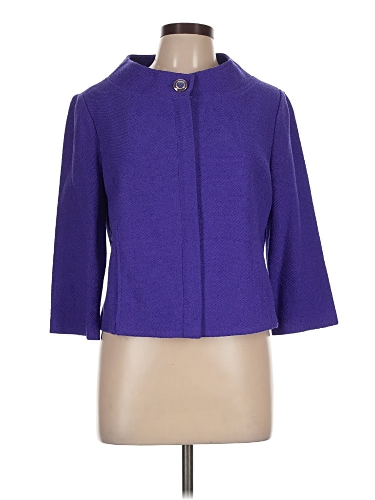 Pre-owned St John Cardigan Sweater In Purple