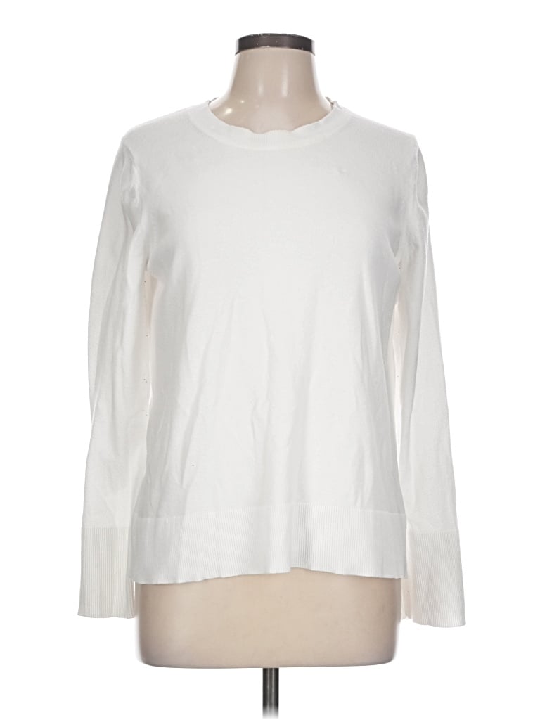 Pre-owned Free Assembly Pullover Sweater In White