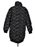 Love Moschino 100% Polyester Chevron-herringbone Black Raincoat Size 6 - photo 2