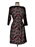 Ann Taylor Factory Paisley Black Cocktail Dress Size Lg Petite - photo 1