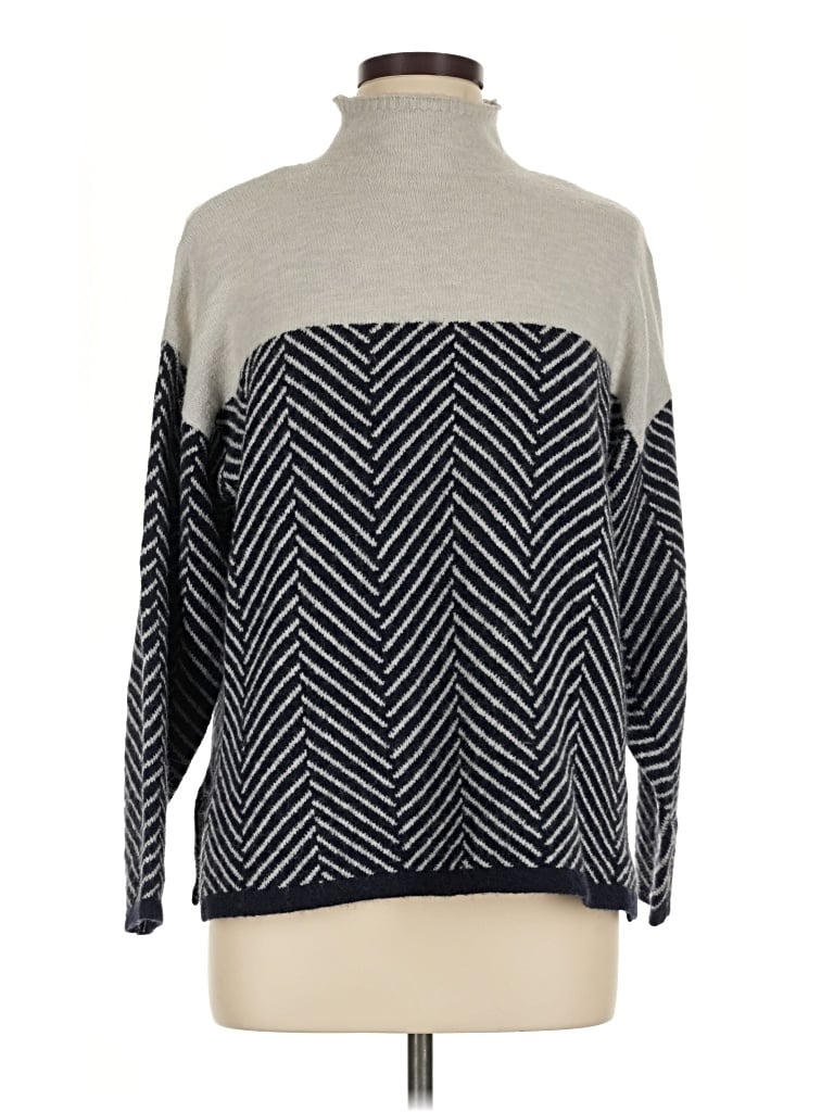Pre-owned Unbranded Turtleneck Sweater In Gray