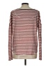 Hem & Thread Stripes Burgundy Long Sleeve Top Size L - photo 2