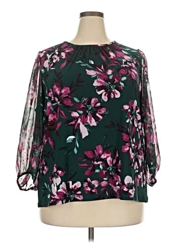 Kasper 3/4 Sleeve Blouse (view 1)