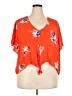 ModCloth Orange Short Sleeve Blouse Size 4X - photo 1