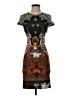 Clover Canyon Graphic Black Cocktail Dress Size XS - photo 1