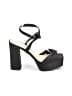Nina Black Sandals Size 9 1/2 - photo 1