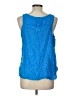 Johnny Was 100% Rayon Blue Sleeveless Blouse Size L - photo 2