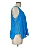 Johnny Was 100% Rayon Blue Sleeveless Blouse Size L - photo 4