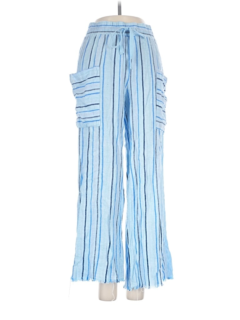Pre-owned Indigo Rein Linen Pants In Blue