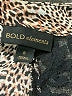Bold Elements Animal Print Brown Long Sleeve Blouse Size S - photo 7