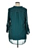 Roz & Ali 100% Polyester Chevron-herringbone Teal 3/4 Sleeve Blouse Size 1X - photo 2