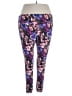 Terra & Sky Print Purple Active Pants Size 3X - photo 2