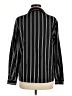 Unbranded 100% Polyester Stripes Black Long Sleeve Blouse Size M - photo 2