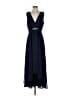 Eliza J 100% Polyester Solid Blue Cocktail Dress Size 8 - photo 1