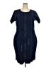 Eighty Eight Blue Casual Dress Size 2X - photo 1
