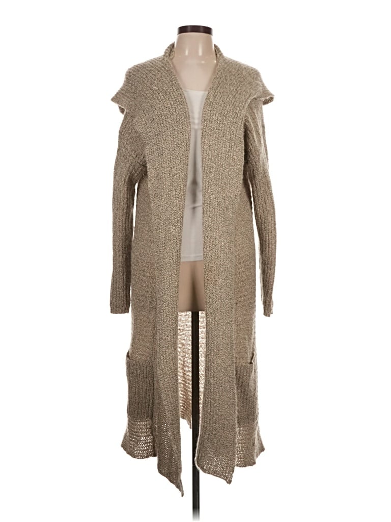 Pre-owned En Creme Cardigan Sweater In Tan