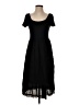 Barbara Lesser Solid Black Casual Dress Size XS - photo 1
