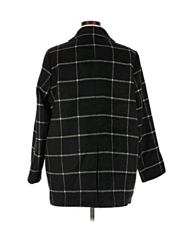 Madewell Hollis Double-Breasted Coat in Windowpane (view 2)