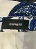 Express 100% Polyester Paisley Blue Blazer Size L (estimated) - photo 6