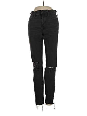 Madewell 9" High-Rise Skinny Jeans in Black Sea (view 1)