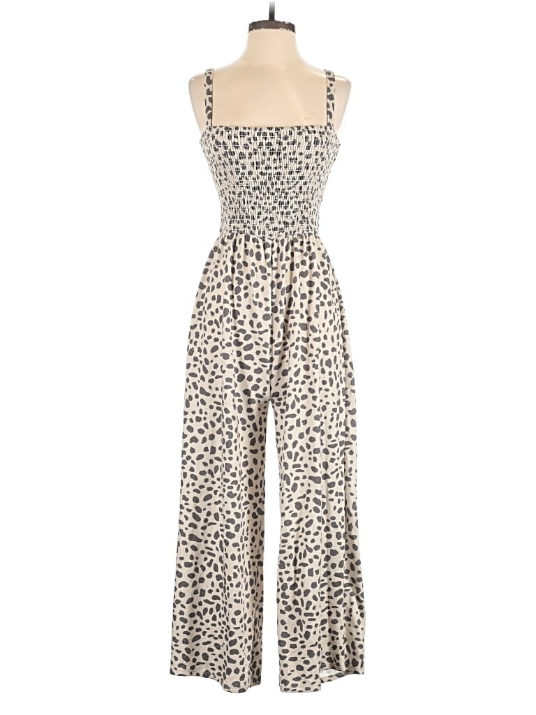 Pre-owned Pink Lily Jumpsuit In Ivory