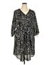 Evans 100% Polyester Animal Print Black Casual Dress Size 22 - photo 1