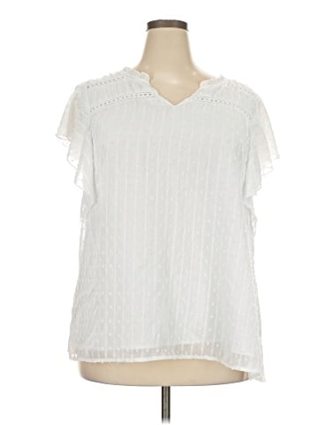 BLOOMCHIC Short Sleeve Blouse (view 1)