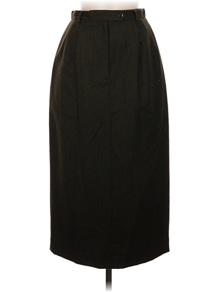 Pre-owned Talbots Wool Skirt In Black