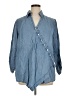 Soft Surroundings Blue 3/4 Sleeve Button-Down Shirt Size 1X - photo 1