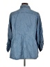 Soft Surroundings Blue 3/4 Sleeve Button-Down Shirt Size 1X - photo 2