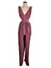 On Twelfth 100% Polyester Solid Burgundy Jumpsuit Size S - photo 1