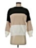 Shein Color Block Tan Pullover Sweater Size 4 - photo 1