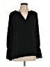 NY Collection Black Long Sleeve Blouse Size L - photo 1