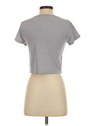 Madewell Ribbed Henley High-Crop Tee (view 2)