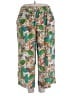 Rose + Olive Tropical Green Casual Pants Size 3X - photo 1