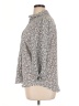 Harve Benard Animal Print Gray 3/4 Sleeve Blouse Size XL - photo 5