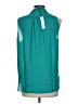 Three Eighty Two 100% Polyester Teal Sleeveless Blouse Size L - photo 2