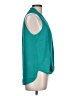 Three Eighty Two 100% Polyester Teal Sleeveless Blouse Size L - photo 4