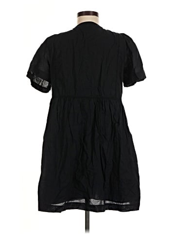 Madewell Lace-Trim Pintuck Button-Front Mini Dress (view 2)
