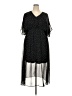 Coco + Carmen 100% Polyester Stars Black Casual Dress Size XXL - photo 1