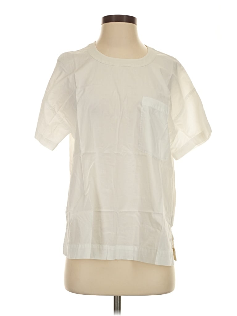 Pre-owned Madewell Short Sleeve T-shirt In Ivory