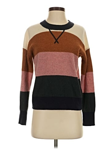 Madewell Cashmere Sweatshirt in Vernon Stripe (view 1)