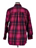 Universal Thread Plaid Burgundy 3/4 Sleeve Button-Down Shirt Size XL - photo 2