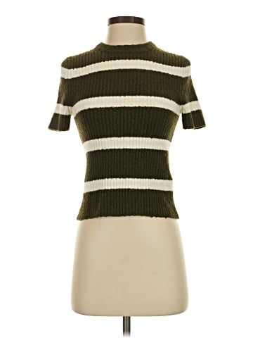 Madewell Boucl&eacute;-Knit Crewneck Sweater Tee in Stripe (view 1)