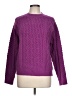 Ann Taylor Solid Purple Pullover Sweater Size L - photo 1