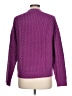 Ann Taylor Solid Purple Pullover Sweater Size L - photo 2