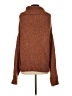 Something Navy Tweed Brown Turtleneck Sweater Size XS - photo 2