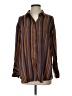 We the Free 100% Polyester Stripes Brown Long Sleeve Blouse Size XS - photo 1