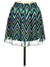 Maurices Chevron-herringbone Green Casual Skirt Size M (estimated) - photo 1